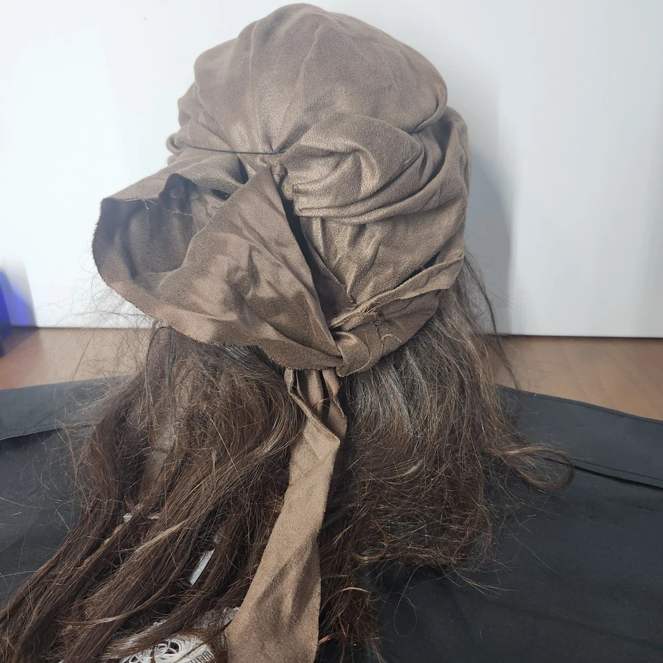 Fantasia pirata peruca botas capas patch faixa Jack Sparrow Halloween unissex - Imagem 4 de 4