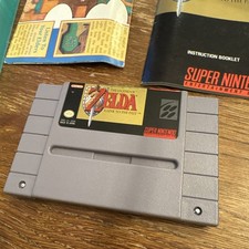 Legend of Zelda A Link To The Past w/ Map & Manual Authentic Super Nintendo SNES