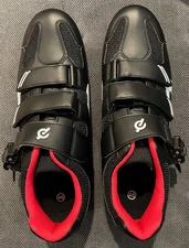 NEW Peloton Cycling Shoes Size B-41 (M=7;  W= 10) PL-SH-02 PL-H-20, B&W
