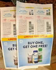 4 ENSURE & GLUCERNA Coupons - Buy1 get ONE  $0 up to $46 (2 each) EXP 10-26
