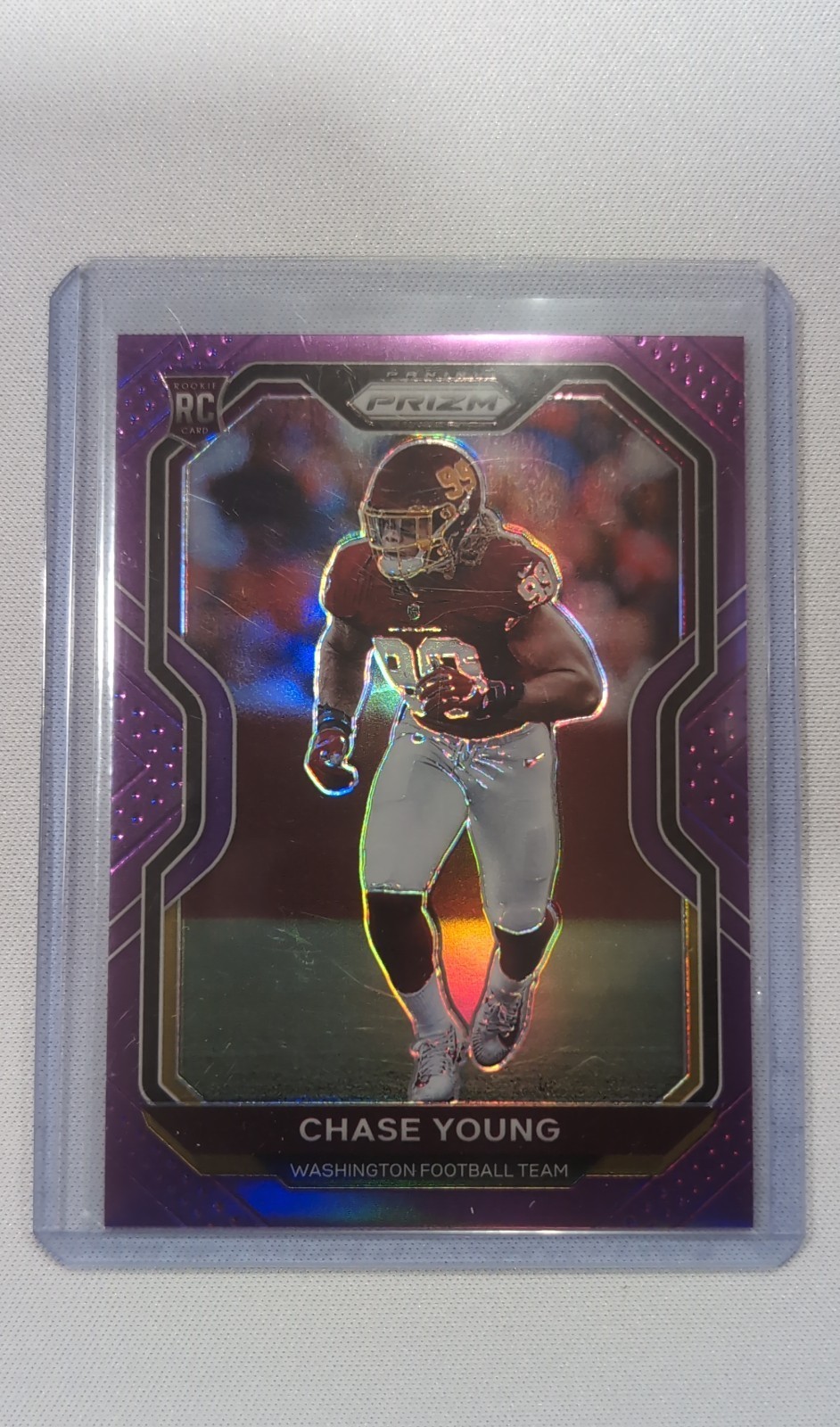 2020 Panini Prizm - Rookie Chase Young #383 Purple Prizm /125 (RC)
