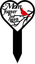 Mother'S Day Mom Memorial Grave Markers for Cemetery Cardinals Heart Memorial Pl