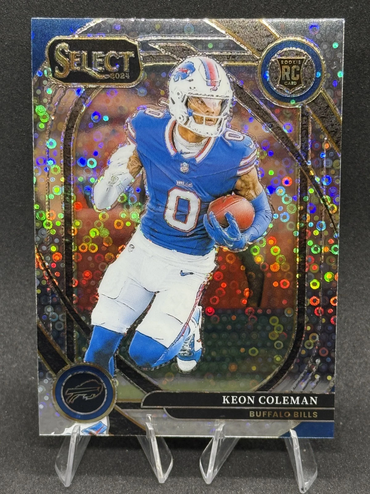 2024 Select #280 Club Level Keon Coleman Rookie Disco Silver Prizm Buffalo Bills