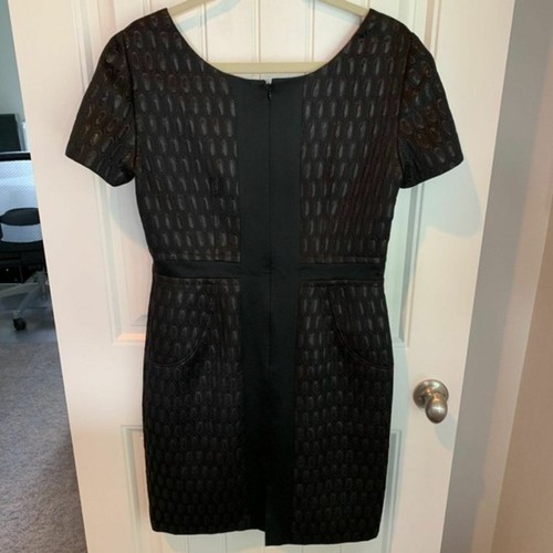 Antonio Melani Size 10 Dress Little Black Cocktail LBD Fit And Flare Women's - Picture 7 of 7