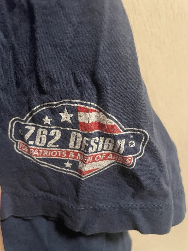 Camiseta manga corta 7.62 Design American By Chance Veteran By Choice 2X. B1 Foto 4 de 4