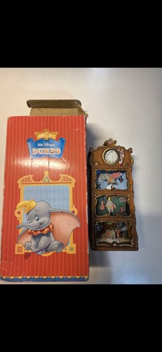 Disney Dumbo Magic Moments In Time Clock for parts/not working (read descript)