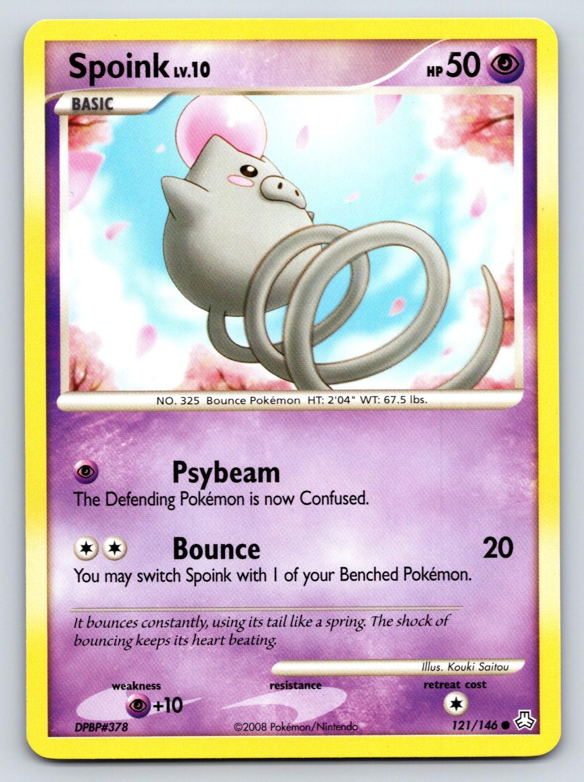 Spoink 121/146 Common Legends Awakened Pokemon Near Mint
