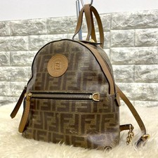 Zaino FENDI Zucca marrone PVC autentico