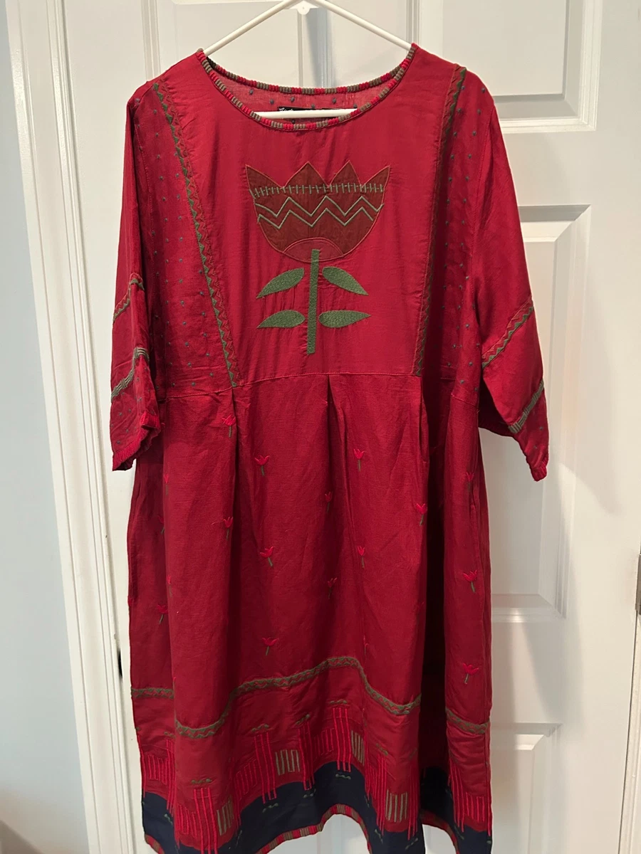 Embroidered Linen Dresses for Women for sale | eBay