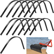 6 Pack Rock Rake Tines 1" X 5/16" One Bolt Mount Replacement for Landscape Rakes