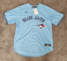 2021-2023 Nike Toronto Blue Jays Alek Manoah Alternate Baby Blue Jersey Sz L