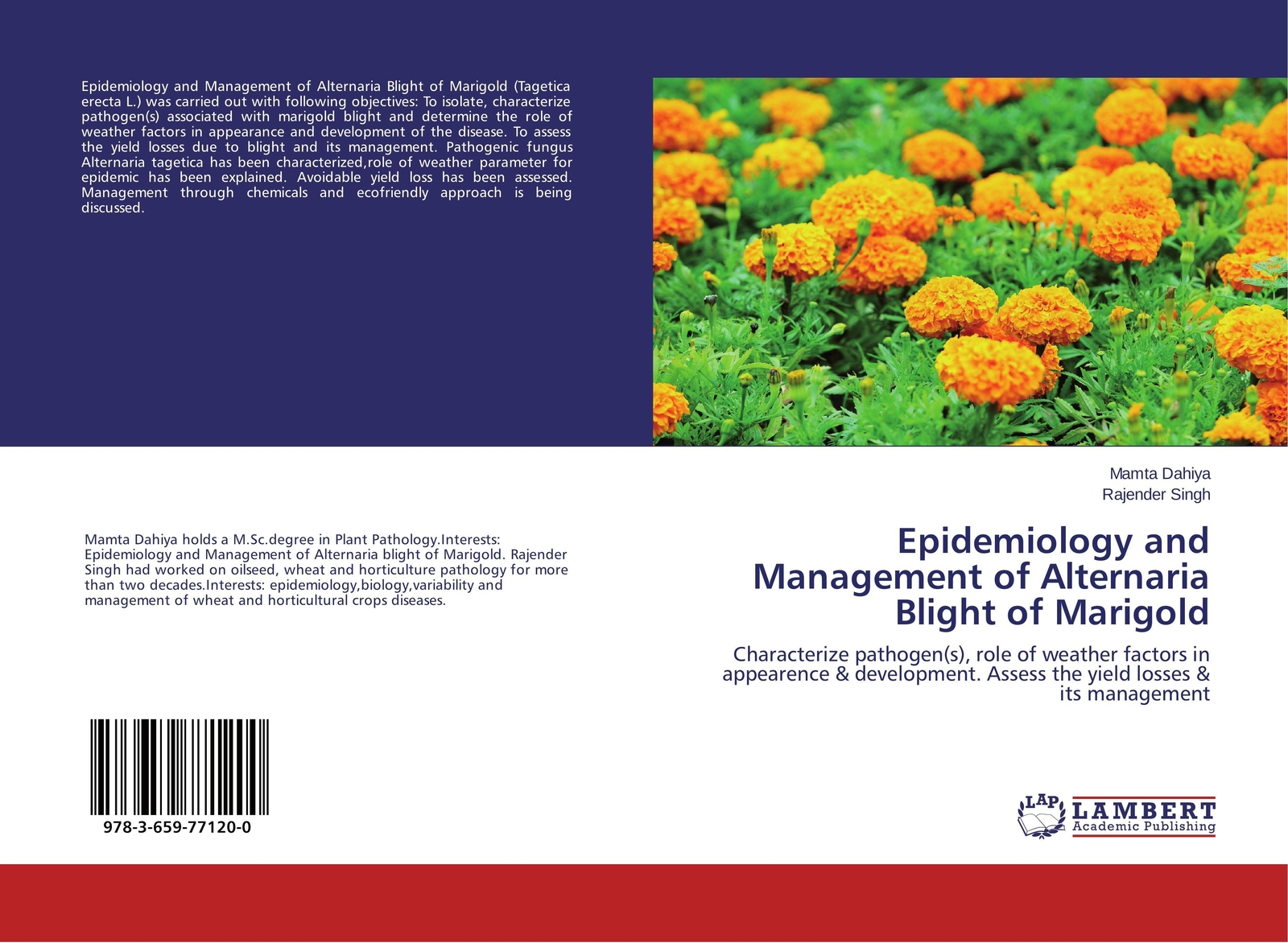 Thumbnail - Mamta Dahiya (u. A.) | Epidemiology And Management Of Alternaria