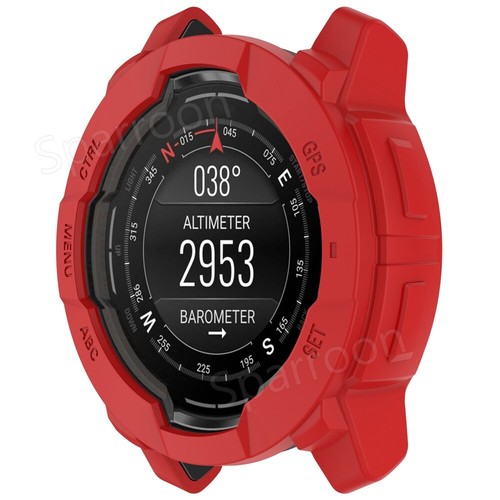 For Garmin Instinct 3 45/50MM Rugged TPU Protective Bumper Shockproof Case Cover - 第 12/75 張圖片