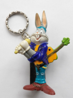 Warner Bros - Sunkisses Hawaii 1995 '' Bugs Bunny Anhänger '' 10 cm Hartgummi