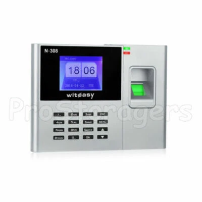 Employee Clocking in Machine with Fingerprint Recognition USB - Excel Download