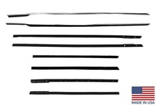 Door Window Felt Rubber Beltline Kit For 1962 Chevy Impala 2-door Hardtop