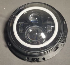 Z-OFFROAD 7 Inch Halo LED Headlight Black with DRL High Low Beam Headlamp Kit