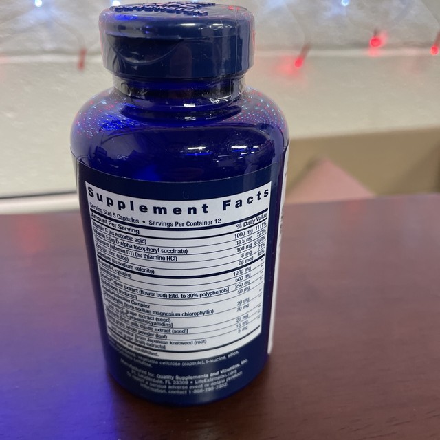 NAC And Benfotiamine Life Extension Anti-Alcohol + - 120 Caps With  Glutathione & NAC HepatoProtection Complex
