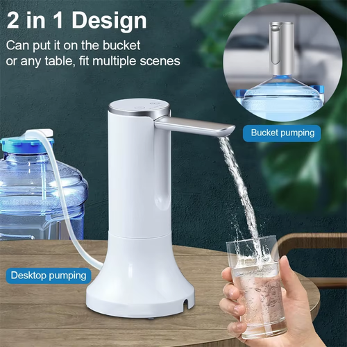 Electric Water Bottle Pump 19L Rechargeable Automatic Dispenser Foldable H3 - Bild 1 von 7