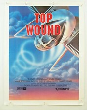 rare vtg TOP WOUND ~ 1990 D'Addario XL Guitar Promo Ad Poster 19x23" ~ Top Gun