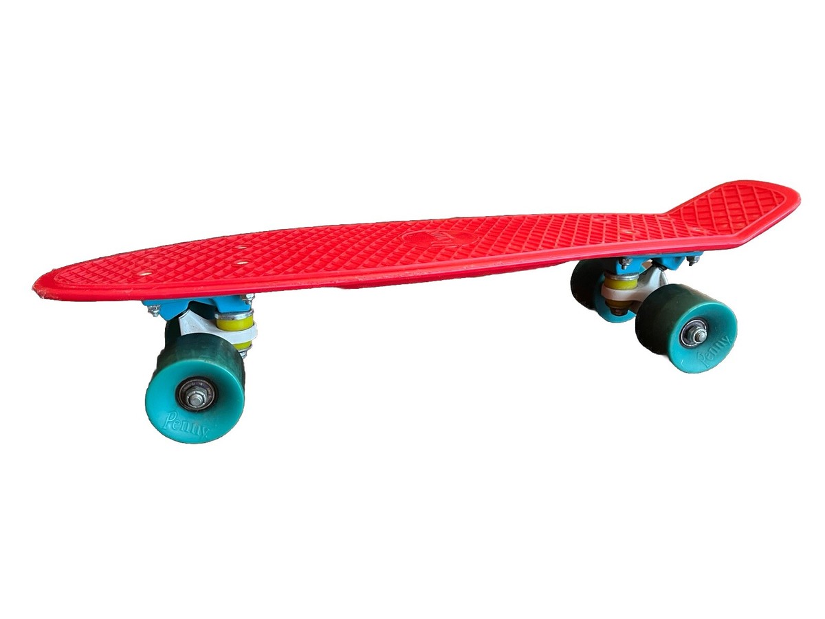 Penny Board Australia 22 Pouces Rose Vif - Skateboard Cruiser D'occasion, Avec Kick Tail, Bon état