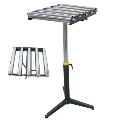 Table Conveyors 5 Rollers Height Adjustable 250 lbs Load-bearing Capacity 