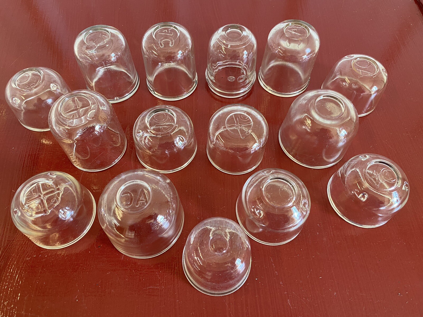 1930 's 1940 's 1950 's AC CARTER FUEL BOWL FUEL FILTER GLASS LOT (15