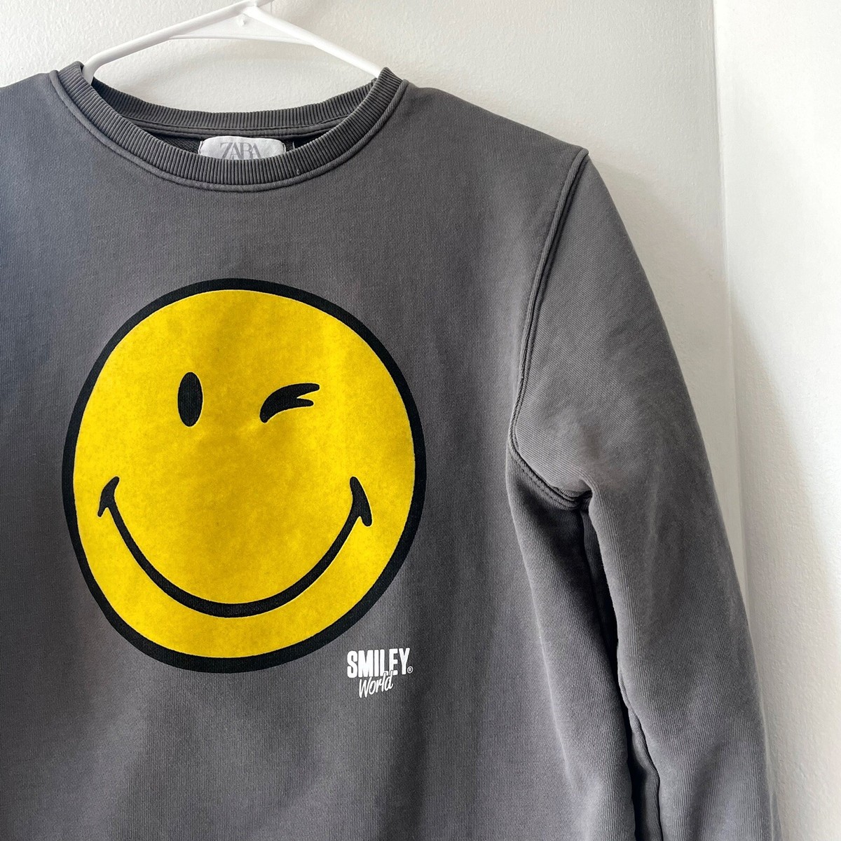 Zara X Smiley World Crewneck Sweatshirt • 13/14 | eBay