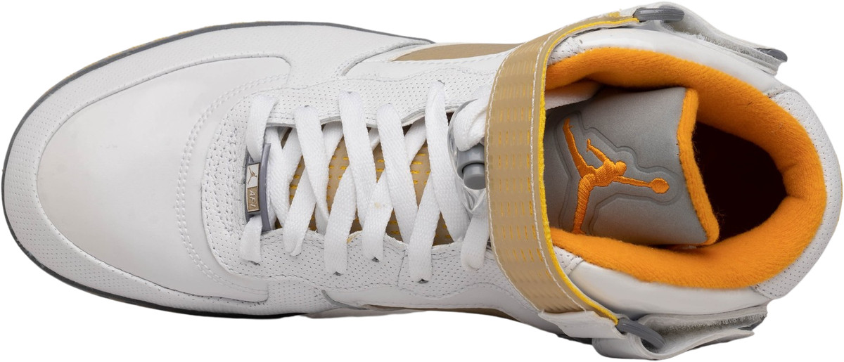 AJF 5/White/Orange Peel Size 9.5 Mens Jordan Brand VERY RARE 2008 Nike Air Jordan Fusion AJF 5  main image 2