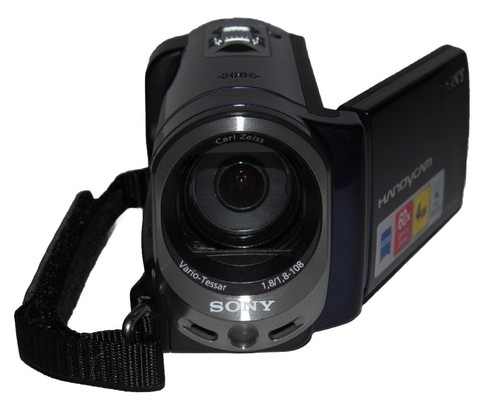 Barely used Sony DCR-SX44 Blue Camcorder, Works Excellent, LCD DOOR REMAINS OPEN - Picture 5 of 15