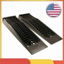 2pcs Ramps Low Profile Plastic Car Service Ramps - Free Shipping -us Stock-new