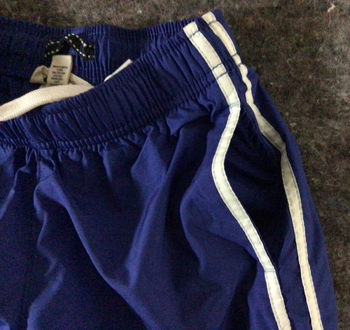 Land's End Boys Size 4 Drawsting Waist Blue Windbreaker Pants - Picture 5 of 12