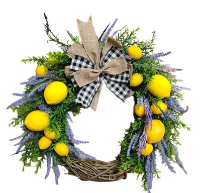 Lemon & lavender wreath
