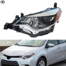 Headlights Headlamps For 2014 2015 2016 Toyota Corolla Left Driver Side Halogen