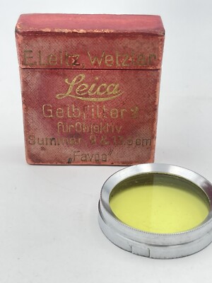Leica & Yellow Filter & E.Leitz, Wetzlar