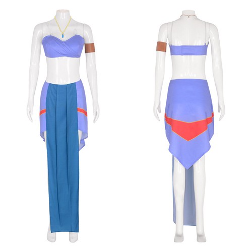 Vestito cosplay principessa Kida film cartone animato Atlantide costume vestito Kida - Foto 4 di 10