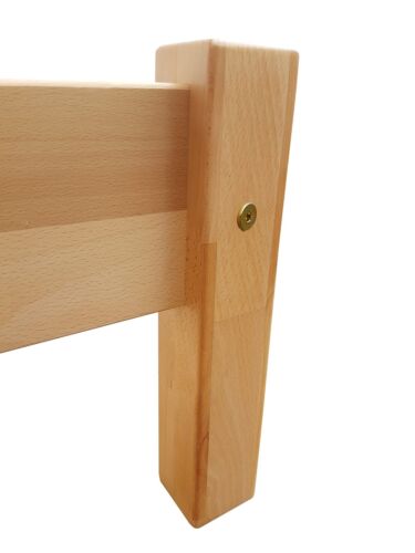 Einzelbett 100x200 Buche natur Massivholzbett Futonbett Zubehör wählbar - Bild 13 von 15