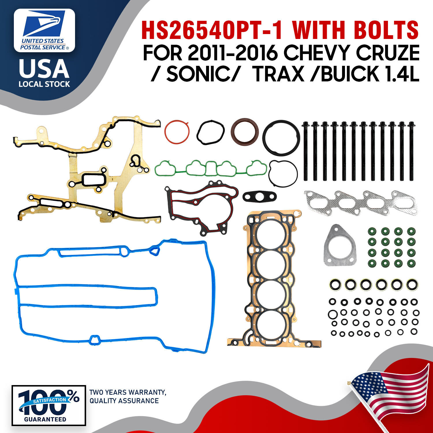 For Buick Encorde 1.4L 13-16 New Durable Cylinder Head Gasket Set HS26540PT-1 US