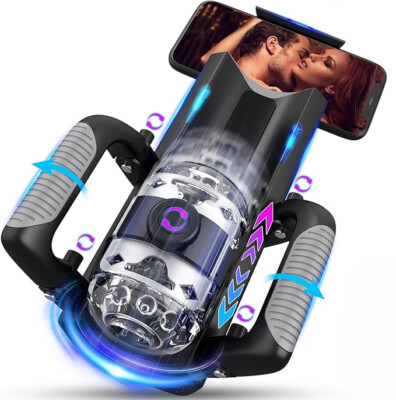 Automatic-Thrusting-Telescopic-Male-Masturbation-Cup-Stroker-Handsfree-Lubricant
