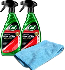 ( 2 Pack ) Turtle Wax Quick and Easy 1-Step Wax and Dry Spray Wax, 26 oz - NEW