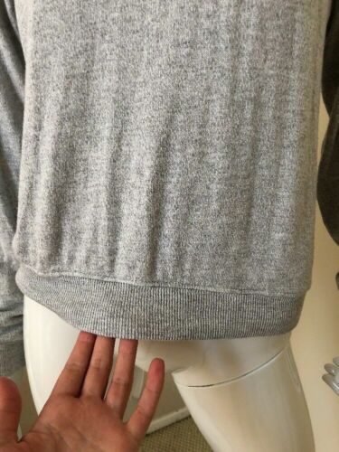 Brandy Melville Heather Gray Stretchy SOFT! Cotton/Viscose Knit Pullover Sweater - Picture 3 of 8