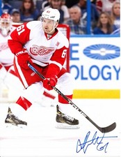 XAVIER OUELLET DETROIT RED WINGS 8.5 X11  AUTOGRAPHED SIGNED PHOTO COA