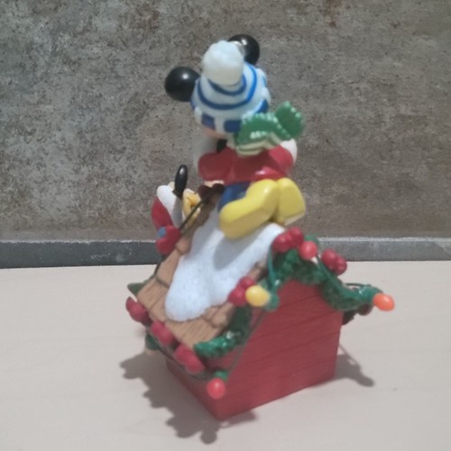 Enesco Its Beginning to Lot Like Christmas Mickey Mouse Pluto Doghouse - Imagen 8 de 13