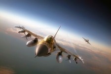Aircraft general dynamics f16 fighting falcon Custom Gaming Mat Desk 5556