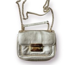 MICHAEL KORS Sloan Small metallic gold Leather Chain Shoulder crossbody bag