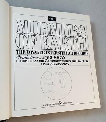 Murmurs Of Earth-Carl Sagan & Ann Druyan-SIGNED!!-First/1st