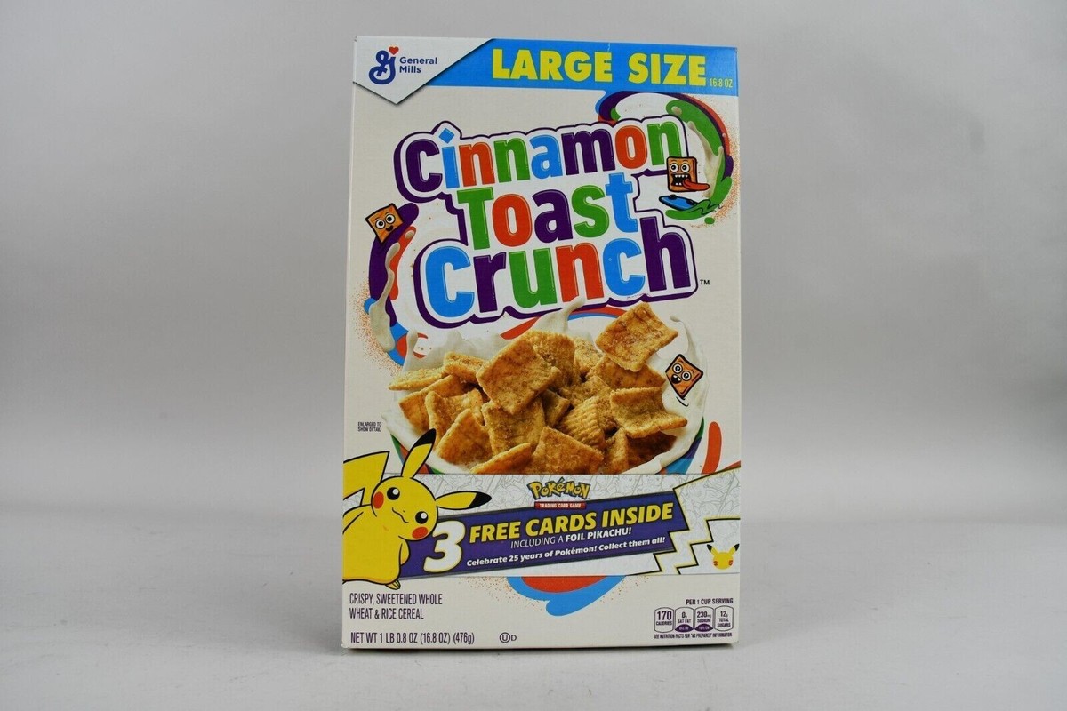 Cinnamon Toast Crunch Cereal Pokemon Cards 25th Anniversary Foil Pikachu  Sealed