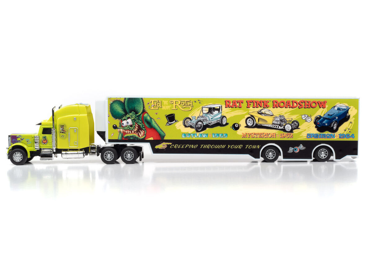 New Auto World 1/64th Die Cast Truck Ed Roth's Rat Fink New Auto World 1/64th Die Cast Truck Ed Roth's Rat Fink