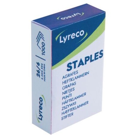 High Quality Staples Lyreco Stapler Pin (Size: No 10, 23/7, 24/6, 24/8, 26/6)