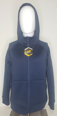 AVIA Activia Flex Tech Womans Size Large Scuba Jacket Zip-Up Hoodie Blue Vented